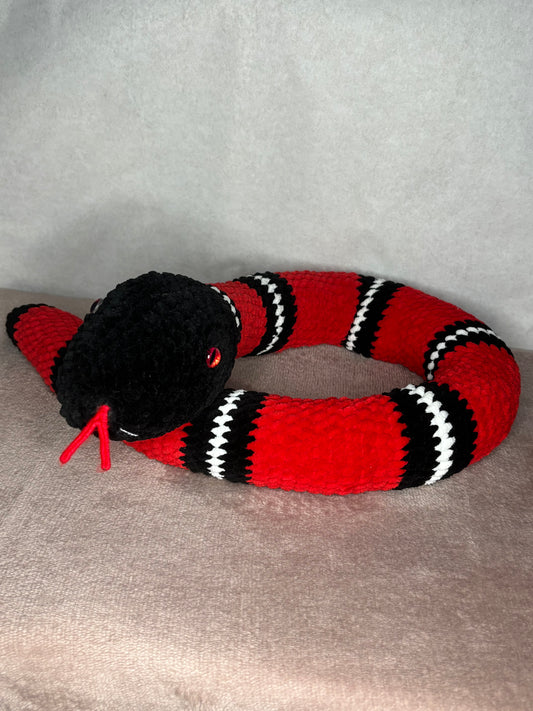 Snake soft knitten toy