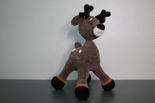 Deer Donder knitted soft toy