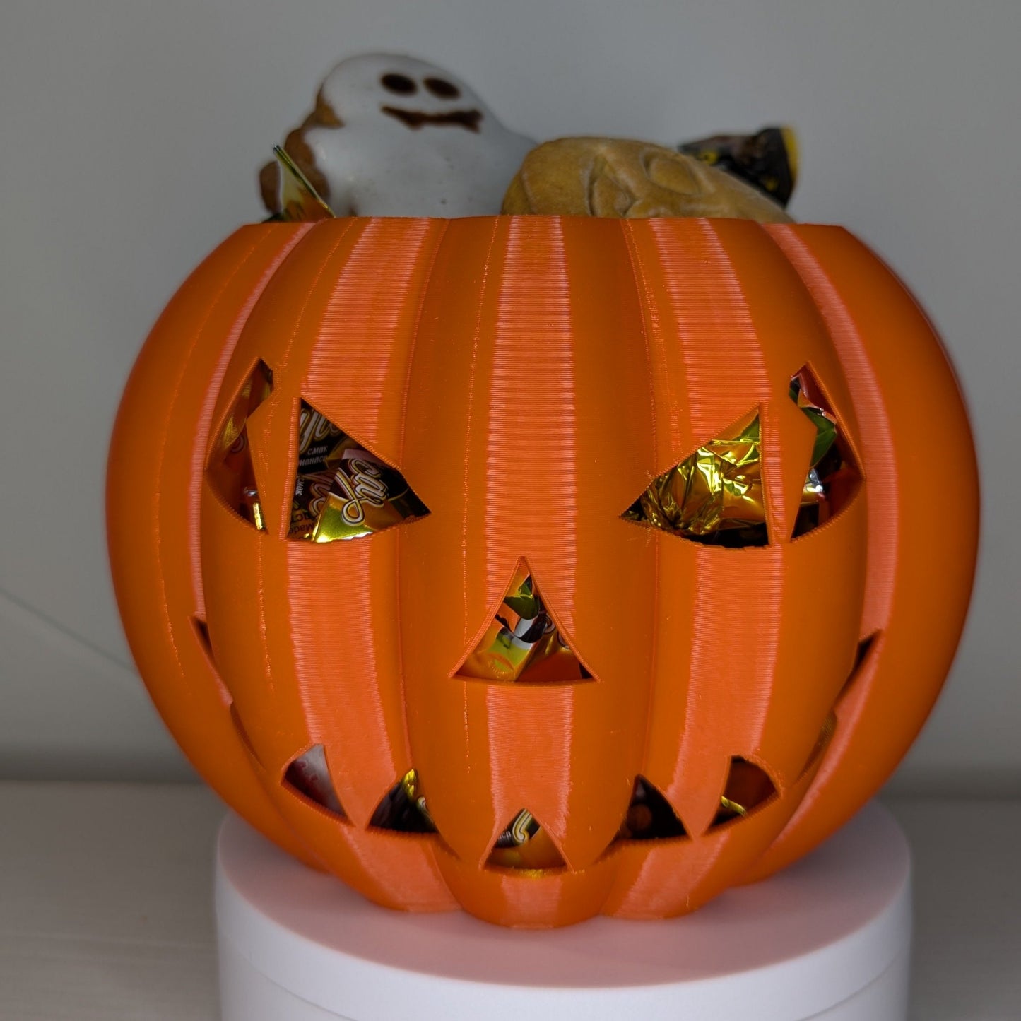 Pumpkin candy basket