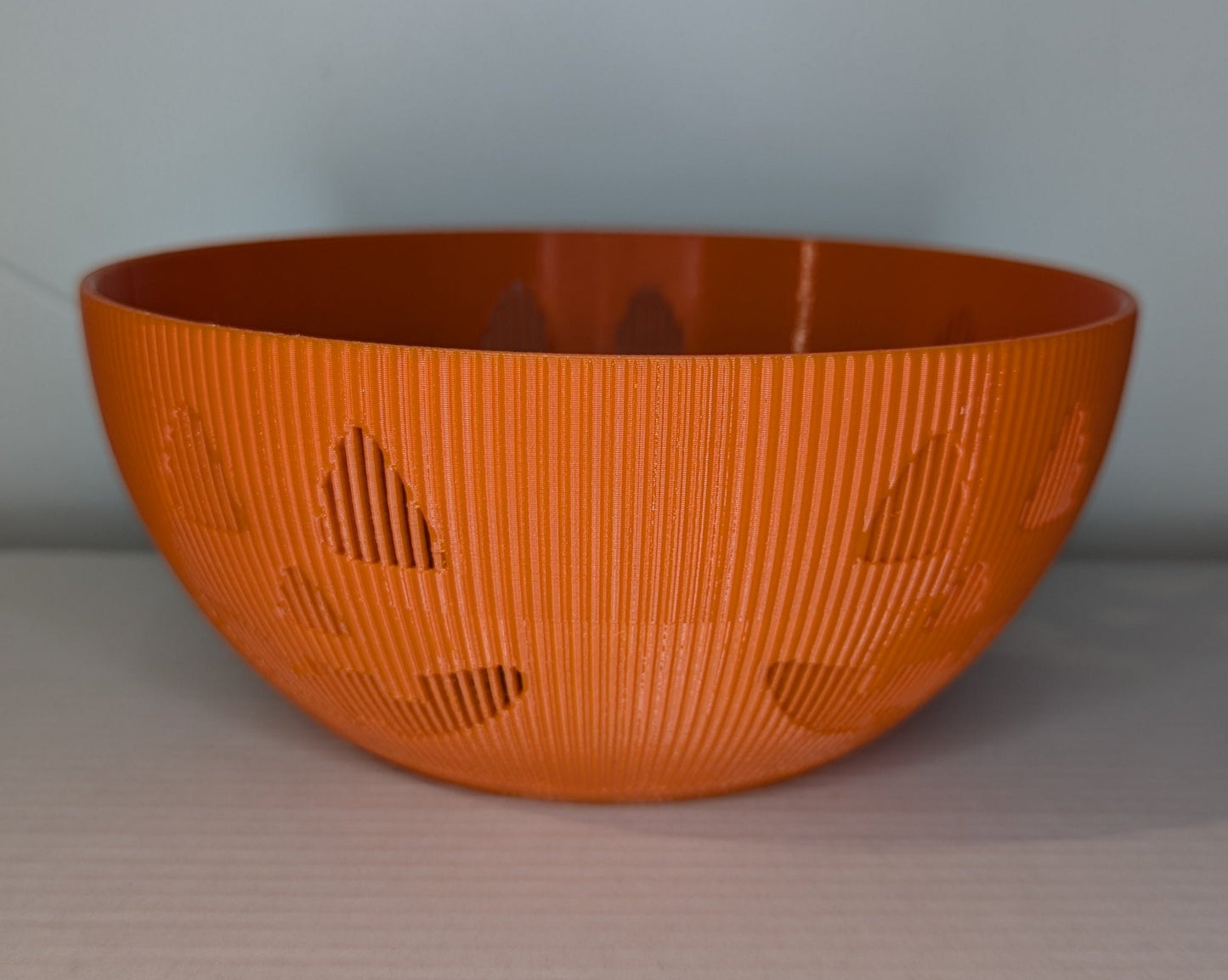 Candy bowl with pumpkin face